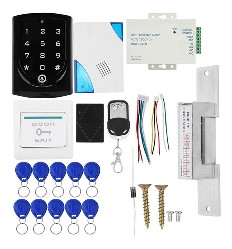 Sistema De Control De Acceso: Puerta Sin Cerradura, Botón Re