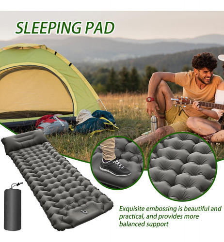 Alfombra Para Dormir Inflable Almohadilla Para Acampar Matro