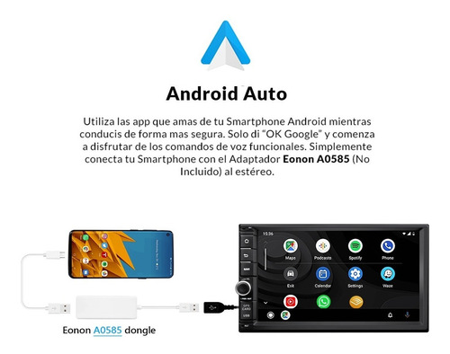 Conecta Celular A Estereo Android iPhone Espejo Mirror A0585