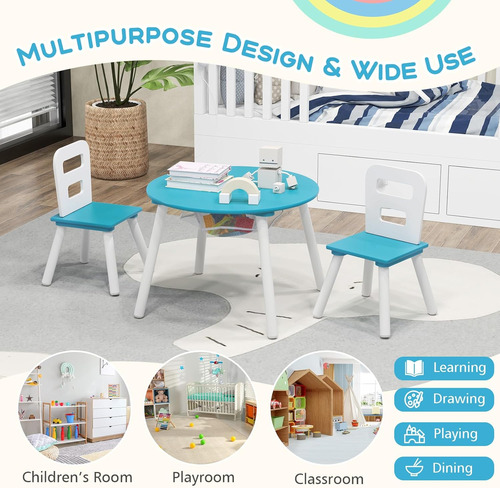 Juego De Mesa Y Silla Para Niños De Malla Central Muebles