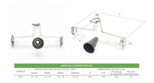 Empalme Derivacion Electrico Subterraneo Pampaco Tamaño Et1