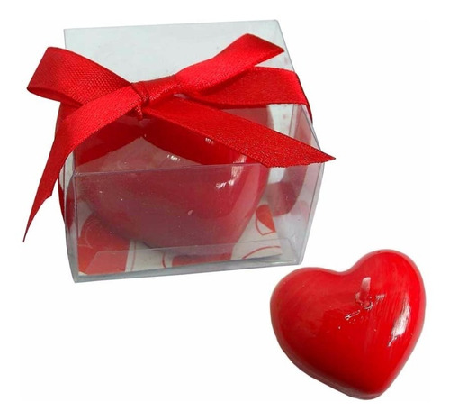 Vela Corazón Caja De Regalo