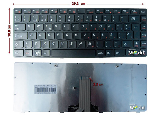 Teclado Lenovo B470 G470 V470 G475 Negro Español