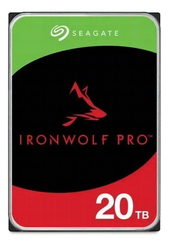 Hd 20tb Sata Seagate Ironwolf Pro - St20000ne000 3,5pol, 6g Cor Prata