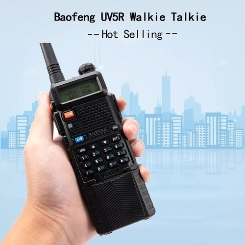 Radio Baofeng Uv5r Dual Band Vhf Uhf 5w Batería Larga 3800mh