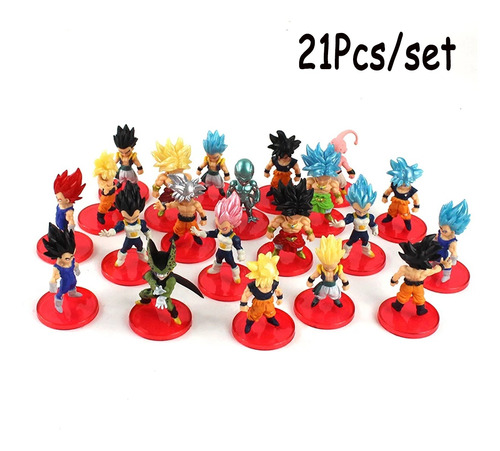 -21 Piezas/lote Dragon Ball Z Pvc Figura De Acción De Juguet