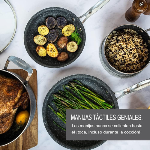 Batería De Cocina Antiadherente Granito 20 Pzas Granitestone