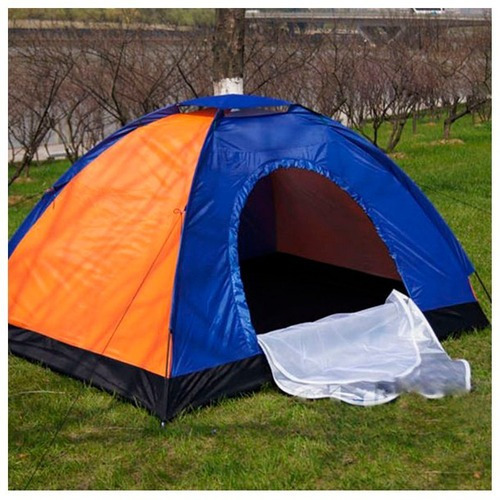 Carpa Camping Semi Impermeable 4 Personas Armable Colores