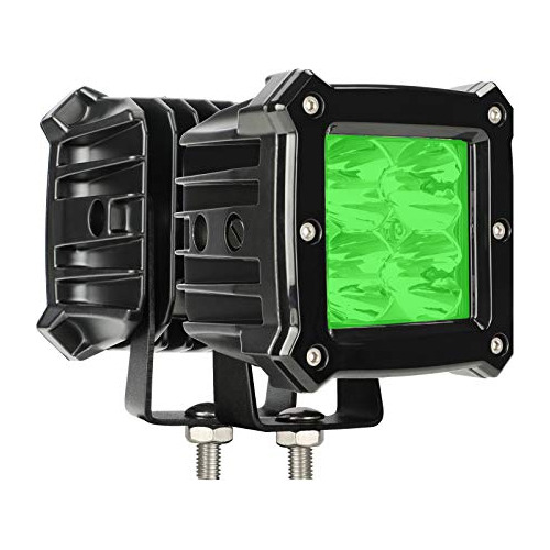 Luz De Cubo Led Verde, 3.4 Pulgadas, 40w, Luz De Trabaj...