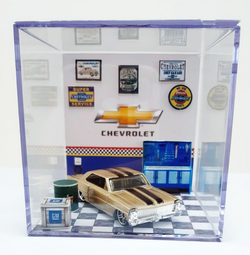 Diorama Cubo Para Miniaturas Na Escala 1/64 - Gr. Gm