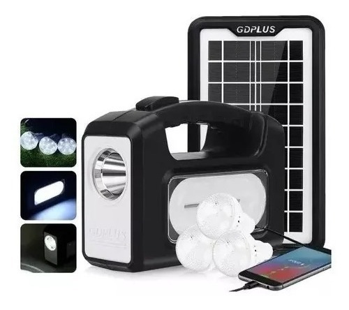 Kit Solar Emergencia Usb Camping Ampolletas 36hrs Envio Grat