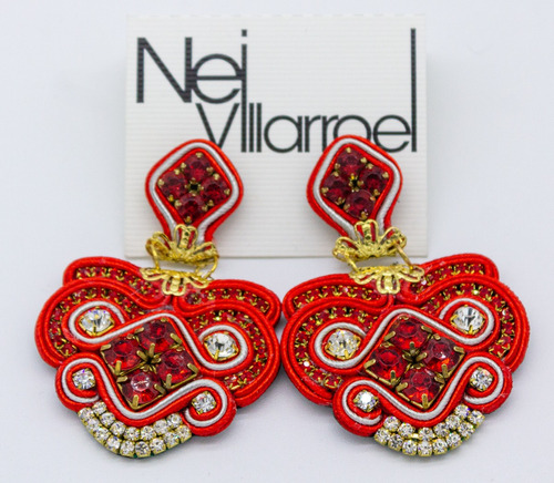 Aros Neivillarroel Soutache Modelo Kelly