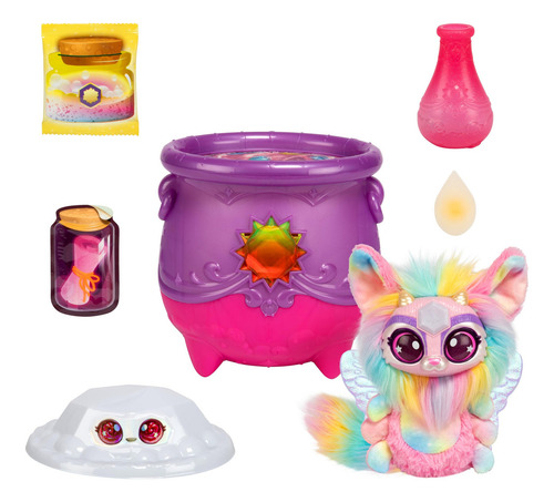 Caldero Sorpresa Magic Mixies Con Peluche Y Gemas Solares