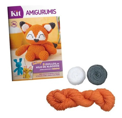 Kit Amigurumis Crochet Revista Guía Paso A Paso + 3 Ovillos