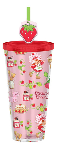 Vaso Frío Silver Buffalo 24oz Pastel De Fresa Con Tapa
