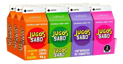 Caramelos Kuikas Anahuac 12 Jugos Diferentes Sabores Bolitas