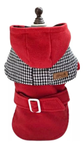 Ropa Para Perros Talle Xl Capita Para Mascotas En Paño Rojo Abrigo Con Capucha Para Perro Pequeño Lookmy