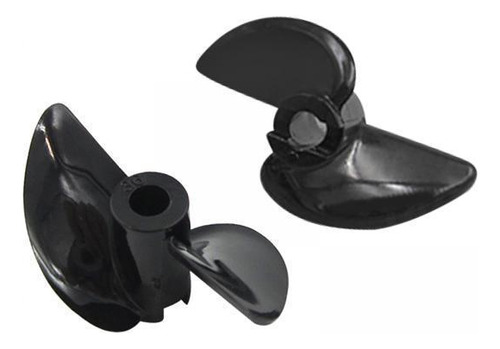 3 X 2 Uds Cw Ccw Rc Barco Hélices 30mmx3cm 30mmx3cm Negro