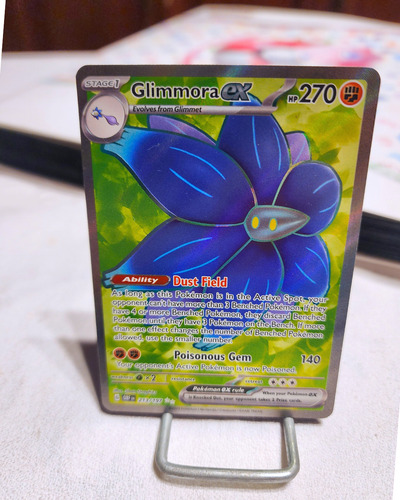 Carta Pokémon Glimmora Ex Holográfica Secreta Rara 213/197 Glimmora Ex Inglés
