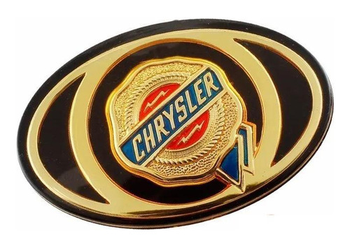 1 Emblema Adesivo Frente Ou Trás Chrysler 300c Dourado