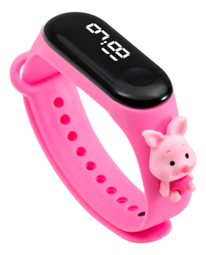 Reloj Digital Con Led Para Niños Correa Silicona Ajustable