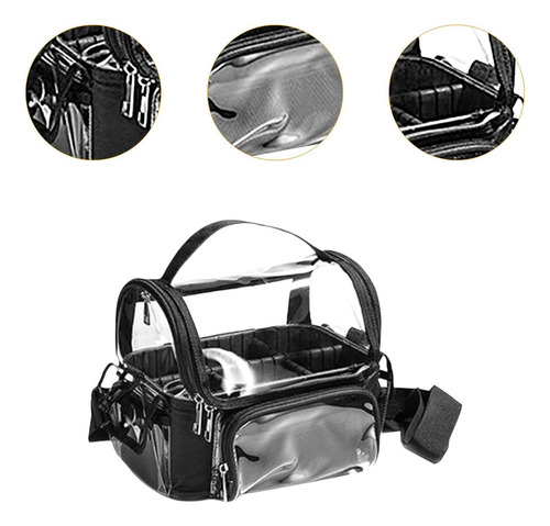 Bolsa De Maquillaje Cosmética Transparente Con Bolsa