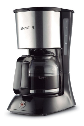 Imagen 1 de 3 de Cafetera Smartlife SL-CM9402 semi automática negra y acero inoxidable de filtro 220V - 240V