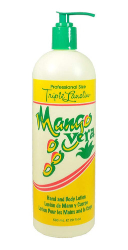 Triple Lanolina Mango Vera Manos Y Cuerpo Lotion 20oz