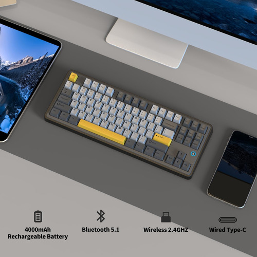 Ajazz Ak870 Tkl Hot Swap Junta Montaje Mecánico Teclado Mecá