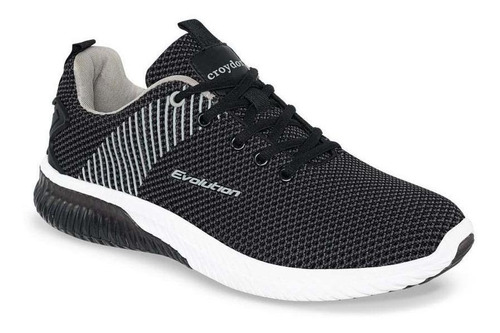 Imagen 1 de 6 de Tenis Kalio Negro Para Hombre Croydon