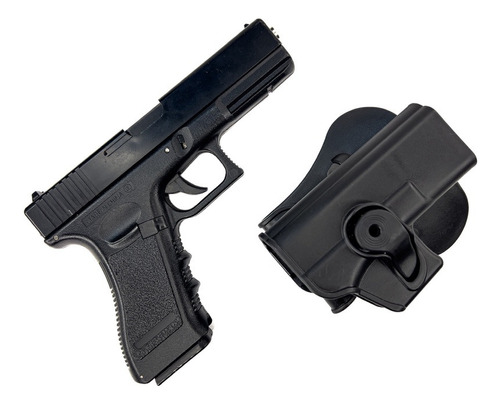 Lanzador Airsoft Glock 17 Resorte Con Funda Rigida 