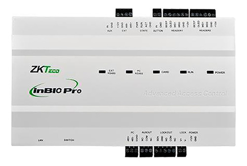 Central De Control De Accesos Inbio 160 Pro Lector Rfid Zk Color Blanco