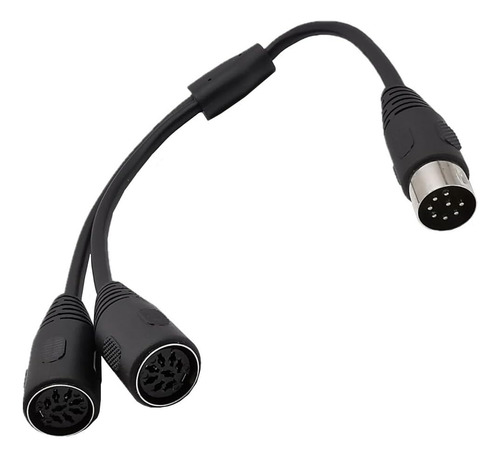 Traovien Midi Cable Din Cotón De 8 Pines 1 Male A 2 Splitter
