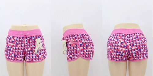 Imagen 3 de 3 de Short Playero Mujer Short De Baño Mujer Rayos Rosa