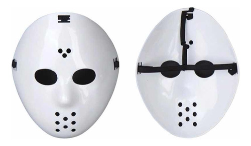 Máscara Plástica Jason Película Terror Halloween Disfraz