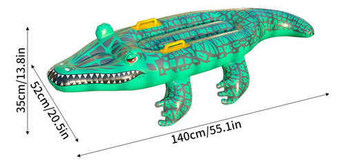 Cocodrilo Inflable Flotador De Piscina De Cocodrilo Flotador