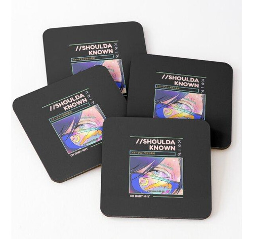 Set Posavasos Anime De Ojos De Luna Calidad Premium