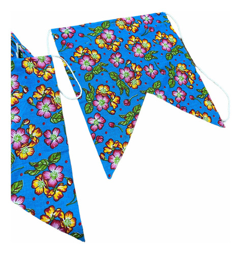 Bandeirola De Chita Grande 10 Mts 22x28 Cor Variadas Festa Junina