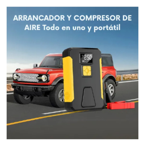 Arrancador Batería Portátil Auto Inflador 150psi Power Bank
