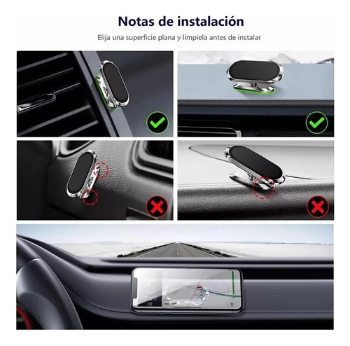 Lote 10pz Soporte Magnético Para Celular Auto Hogar Oficina