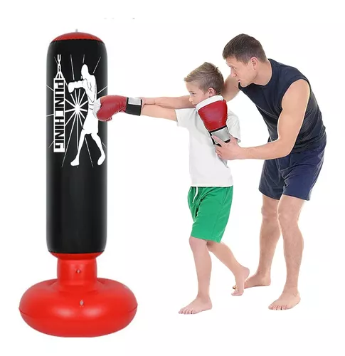  JUOIFIP Saco de boxeo inflable para niños, patrón de objetivo,  63 pulgadas : Deportes y Actividades al Aire Libre