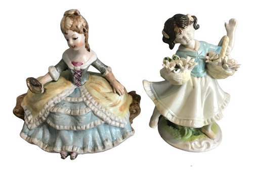 Estatuillas Figuras Porcelana Damas Antiguas