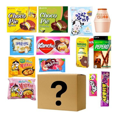 Caja Sorpresa 15 Pz Paquete Dulces Coreanos Dulces Variados