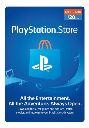 Psn Playstation Ps4 Store 20 Usd Codigo Digital Para Juegos 
