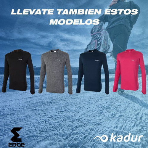 Remera Manga Larga Frisada Termica Combo X3 Invierno Edge