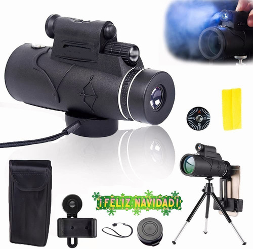 Telescopio Láser Y Iluminado Hd Eyepiece Con Tripop Y Clip