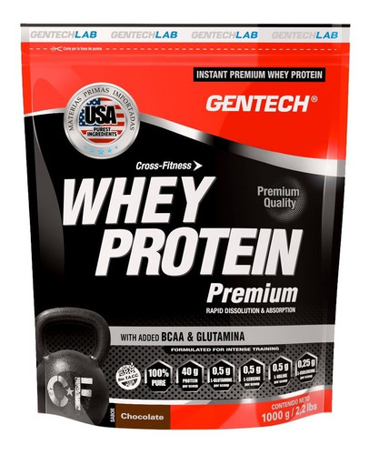 Gentech Whey Protein Premium Cross Fitness Crossfit 500grs Sabor Vainilla