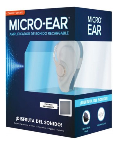 Micro Ear Amplificador De Sonido Recargable Discreto Color Beige