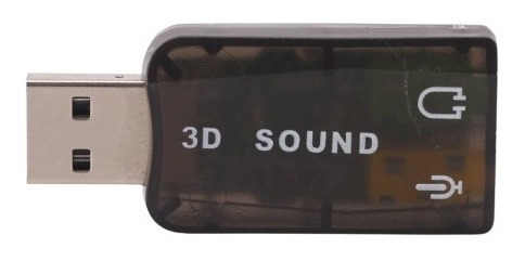 Imagen 1 de 1 de Tarjeta De Sonido 7.1 3d Usb Tipo Pendrive Controles Volume