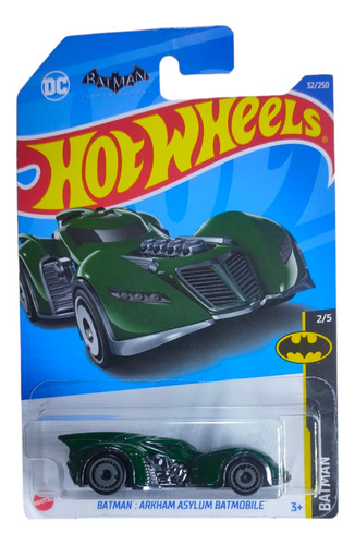 Hot Wheels Coleccion Batman Arkham Asylum Batmobile Verde2-5